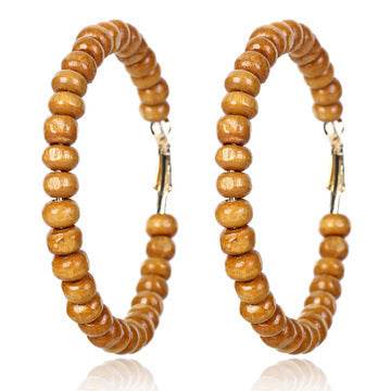 Handmade wooden beaded earrings and earrings - EX-STOCK Canada