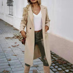 Winter Classy Lapel Trench Coat for women - EX-STOCK CANADA