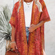Spring Summer Printed Sun Protection Beach Kimono Cardigan Blouse top Women - EX-STOCK Canada
