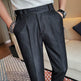 New Pure Color Casual Versatile Straight Leg Professional Business Work Trouser for men - EX-STOCK Canada