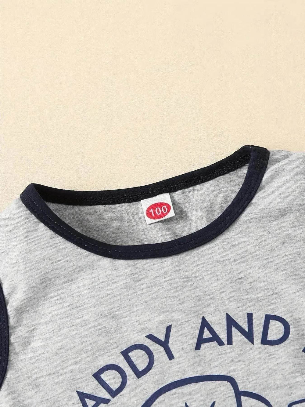 Summer Trendy Boys Letter Fist Print Sleeveless Casual Pants Suit Sleeveless two piece for boys Daddy and me outfit - EX-STOCK Canada