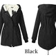Women Work Hooded collar up Winter Jacket Woolen Lining - EX-STOCK Canada