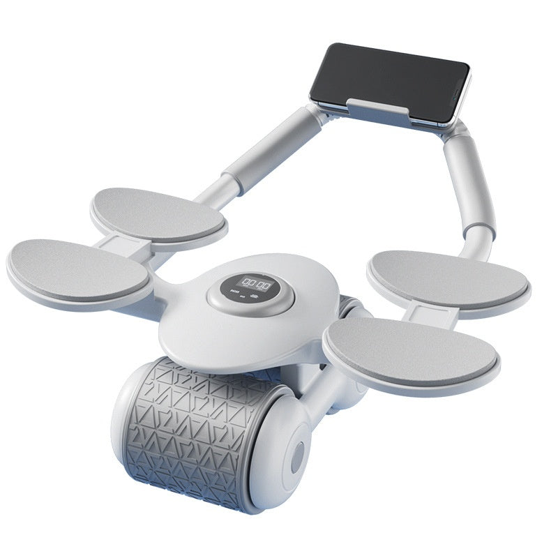 White dental device with multiple components on a white background