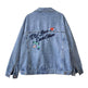 All-match Korean Style Loose Embroidered Denim Jacket Women - EX-STOCK Canada