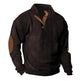 Corduroy Casual Stand Collar Long-sleeved Sweater men - EX-STOCK CANADA
