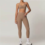 2pcs Yoga Outfit set Sport Fitness Workout Gym wear for women - EX-STOCK Canada