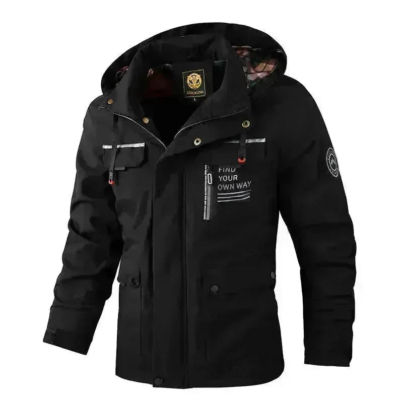 Men's Assault Jacket Spring And Autumn Thin Single Layer Waterproof Windbreaker Outdoor Sports Cargo Coat - EX-STOCK CANADA