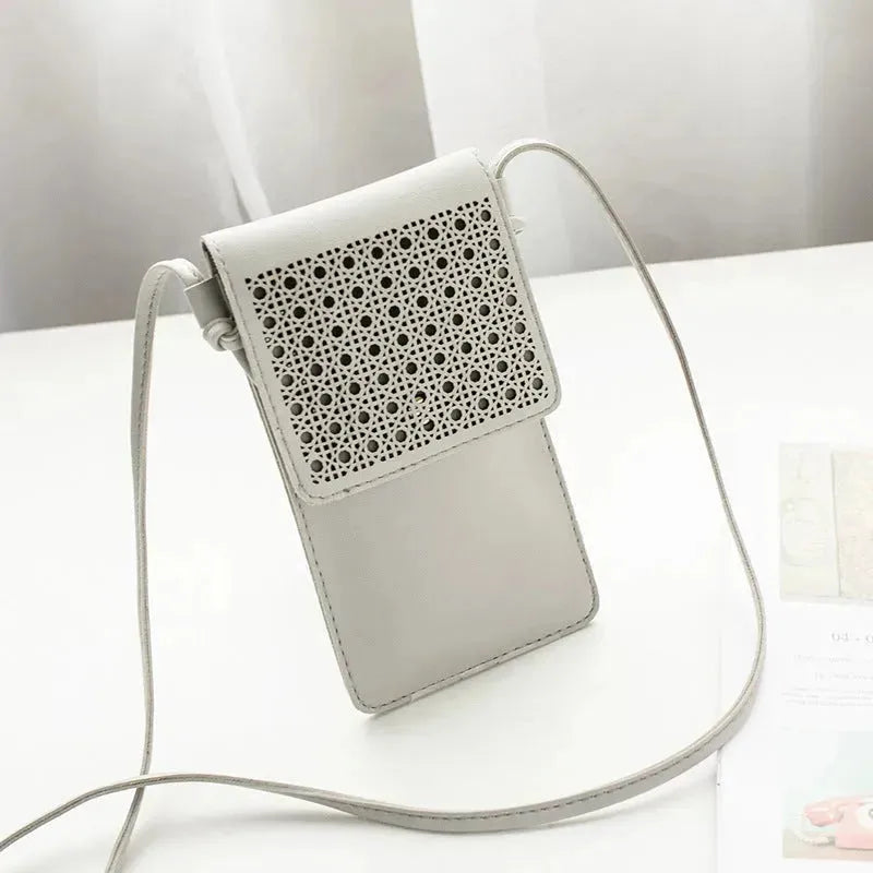 Cross Body Mobile Phone Bag Touching Screen Clear Window Mini Purse Cell Phone Bag Pouch DIN889 - EX-STOCK CANADA
