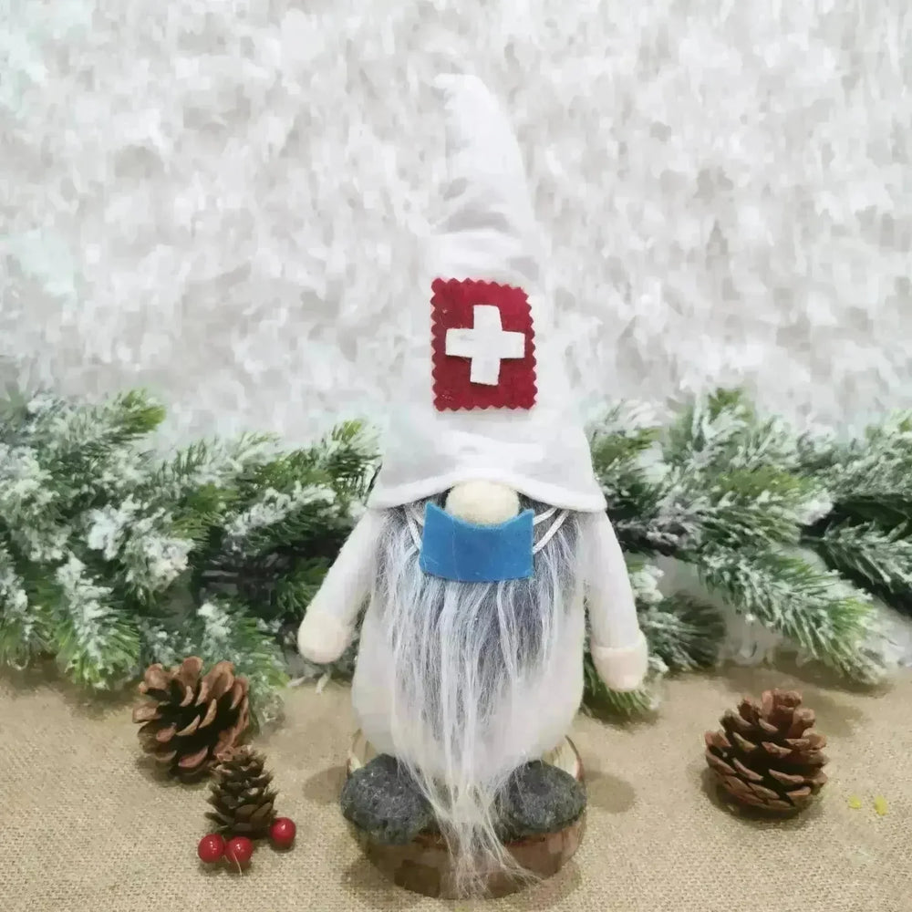 Faceless Dolls Ornaments Nordic Forester Santa Claus Ornaments Christmas Window Decoration - EX-STOCK CANADA