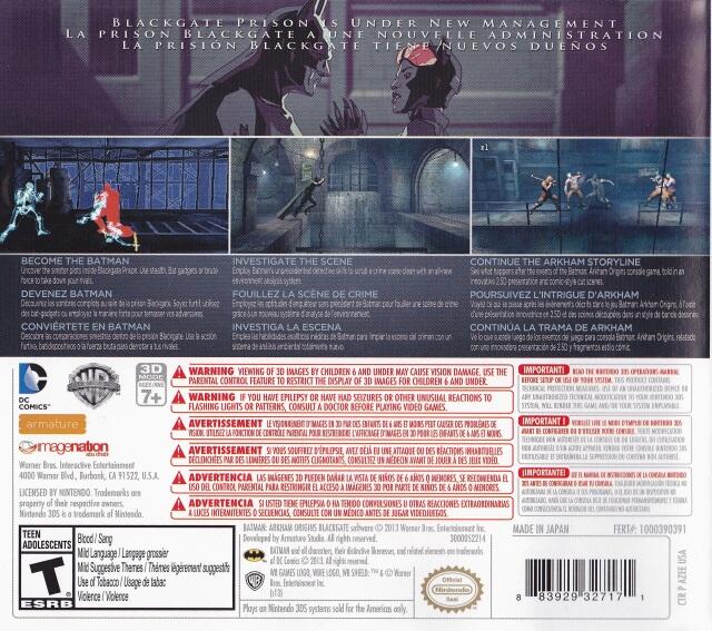 Batman: Arkham Origins Blackgate 