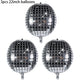Silver Laser Disco Foil Balloons – Party Decoration Set