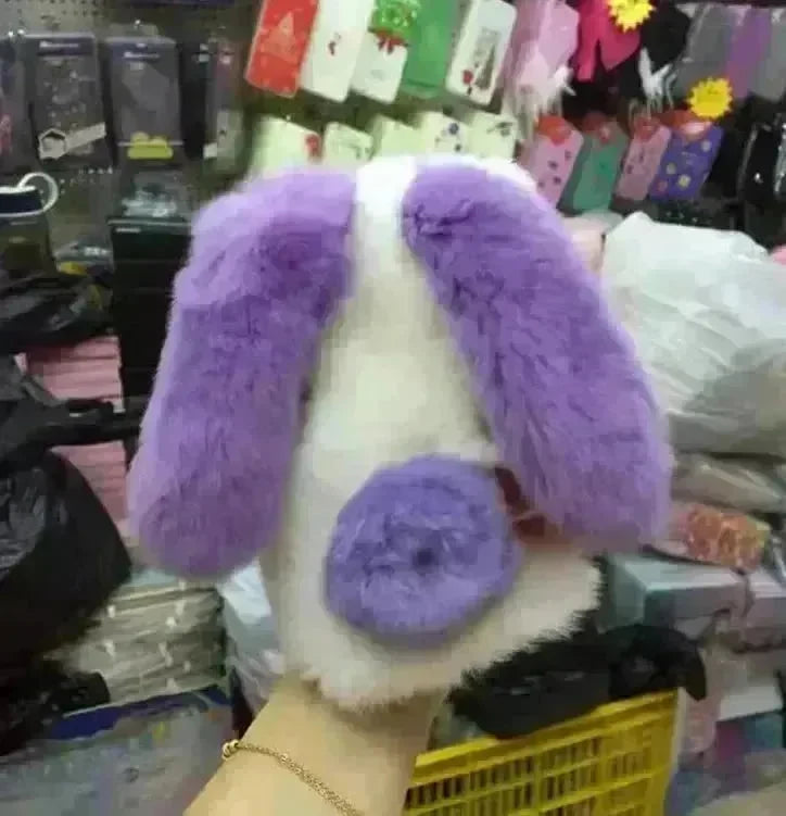 Cute Creative Rabbit Plush warm phone case women - EX-STOCK CANADA