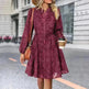 Lace Tied Long Sleeve Dress Fashion Midi Dresses Womens Clothing - EX-STOCK CANADA
