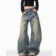 American Retro Washed Distressed Loose Wide-leg Baggy Jeans Pant For Women - EX-STOCK Canada