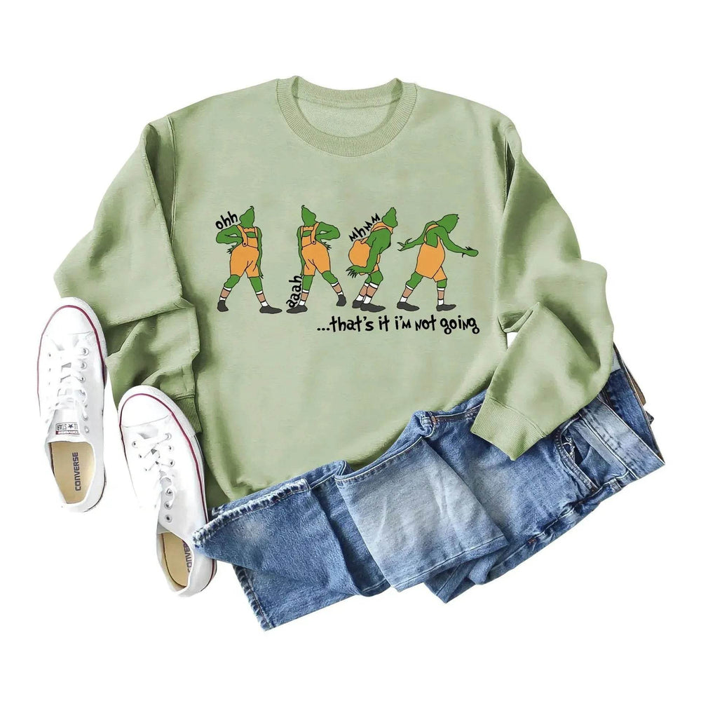 Women's Christmas Printed Long Sleeved Pullover Sweatshirt - EX-STOCK Canada