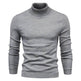 Men's Plain Slim Pullover Polo Sweatshirt Turtleneck Sweater Winter Casual Tops Men - EX-STOCK Canada