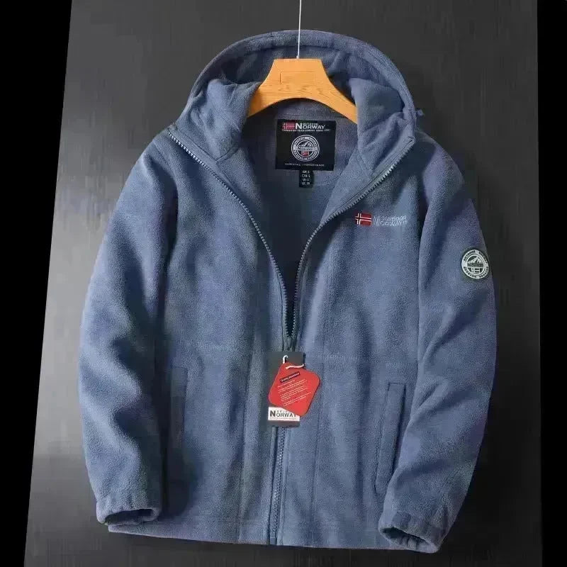 Men Winter Plus Size Men's Brushed Fleece Quarter Zipper Hoodie Sweatshirt Pullover - EX-STOCK CANADA