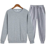 Autumn Winter street fashion Plain Crew neck Sweatsuit for men - EX-STOCK Canada