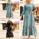 Turkish Muslim Women's Long Sleeve Printed Robe - EX-STOCK Canada
