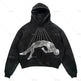 Men's And Women's Fashion Punk Design Fleece Printed Hoodie top - EX-STOCK CANADA