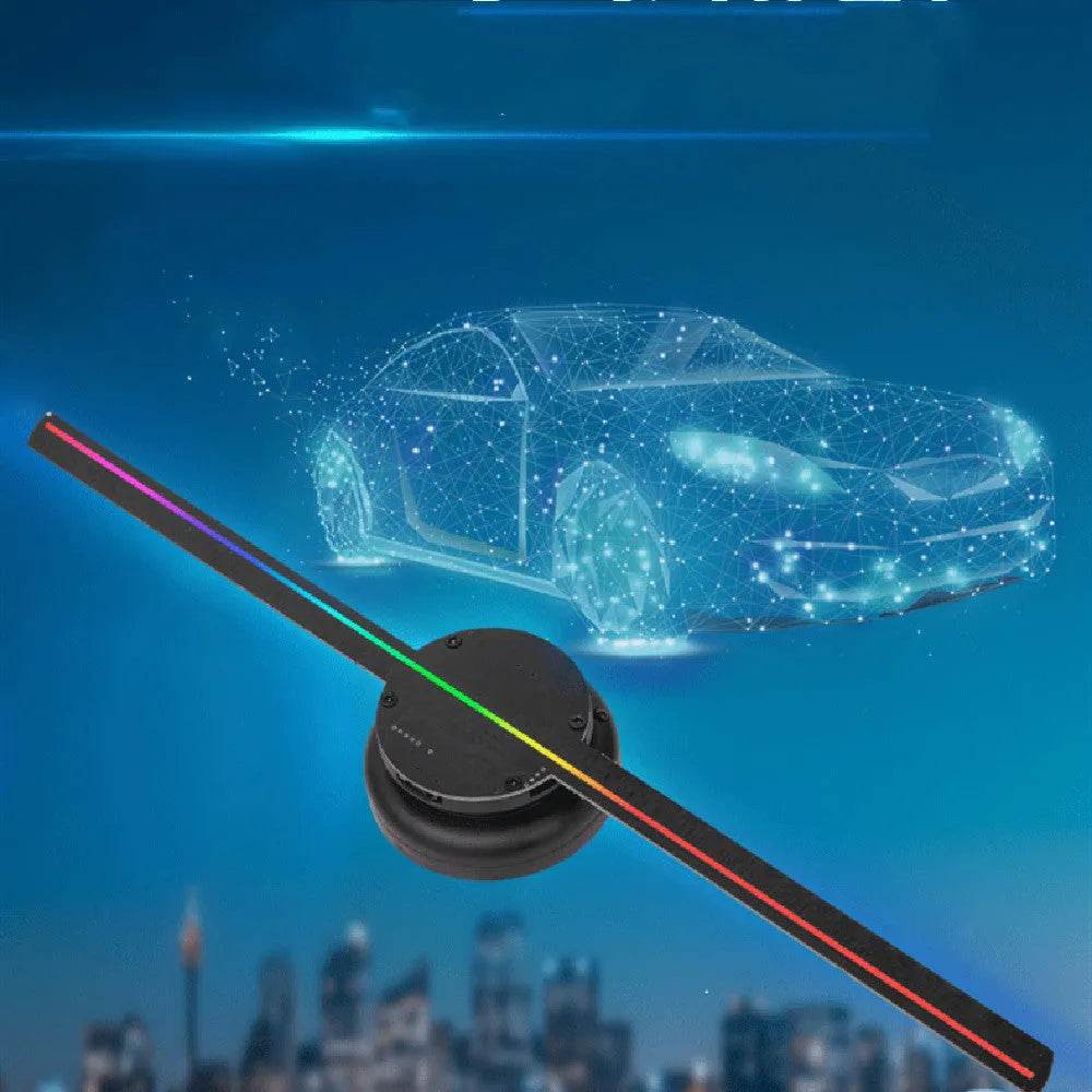 Led Luminous Sign Light Holographic Projector Diy Fan Screen Video Picture 3d Holographic Light Holiday Decoration - EX-STOCK Canada