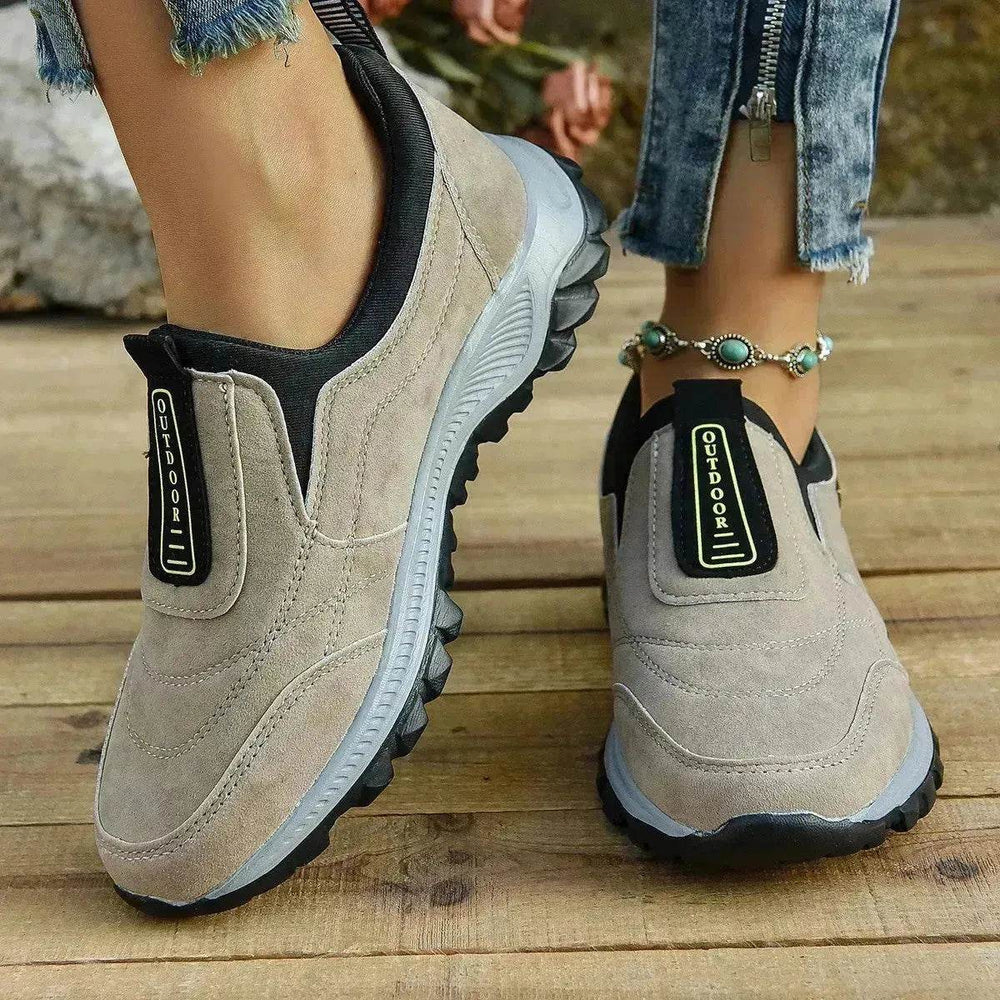 Outdoor Slip-on Sports Shoes Comfortable Walking Running Platform Sneakers for Women - EX-STOCK Canada