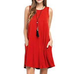 Casual Summer dress Women Pocket Dress Ladies beach mini dress - EX-STOCK Canada