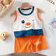 New Vest Suit Cotton Sleeveless Boy Summer Clothing Vest Two-piece Set for boys - EX-STOCK Canada