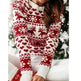 Christmas Elk Long Sleeve Knitted Sweater - EX-STOCK CANADA