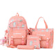 Backpack Primary School Girls Schoolbag Women's Four-piece Set EX-STOCK