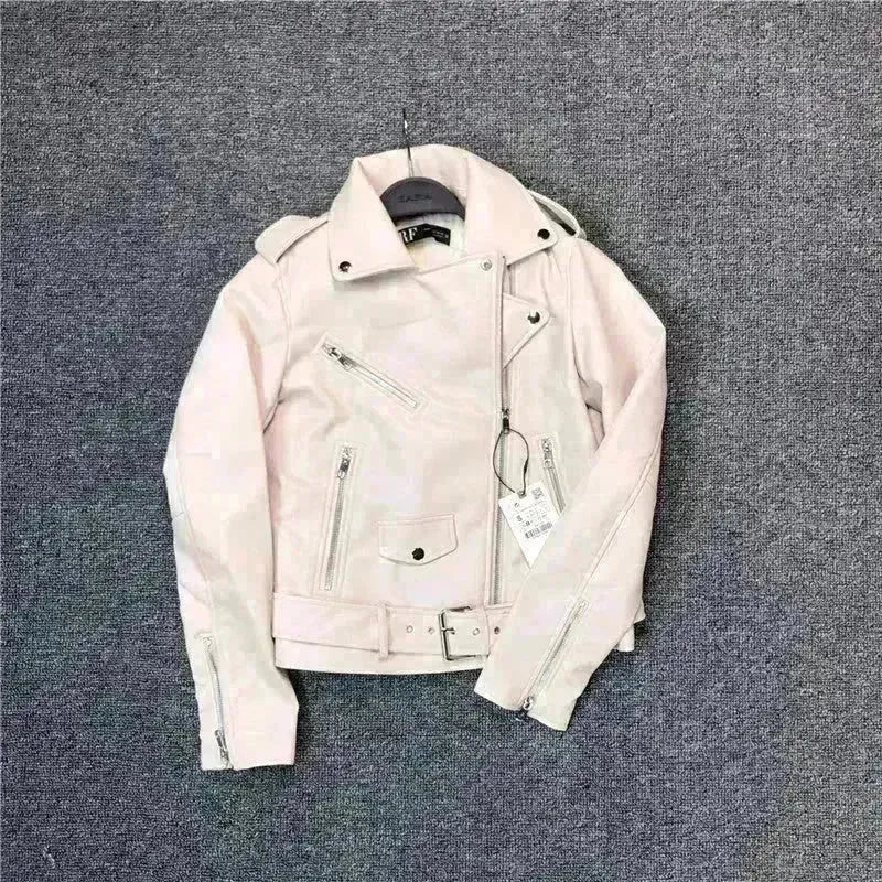 Women Fashion Leather Long sleeve Jacket - EX-STOCK CANADA