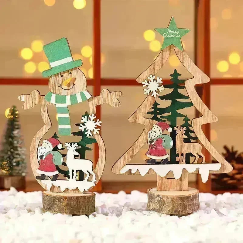 Christmas Day Wooden Bar Decoration Decorations - EX-STOCK CANADA