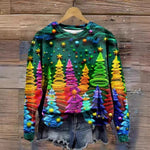 Women's Versatile Christmas 3D Digital Print Sweatshirt EX-STOCK Canada 