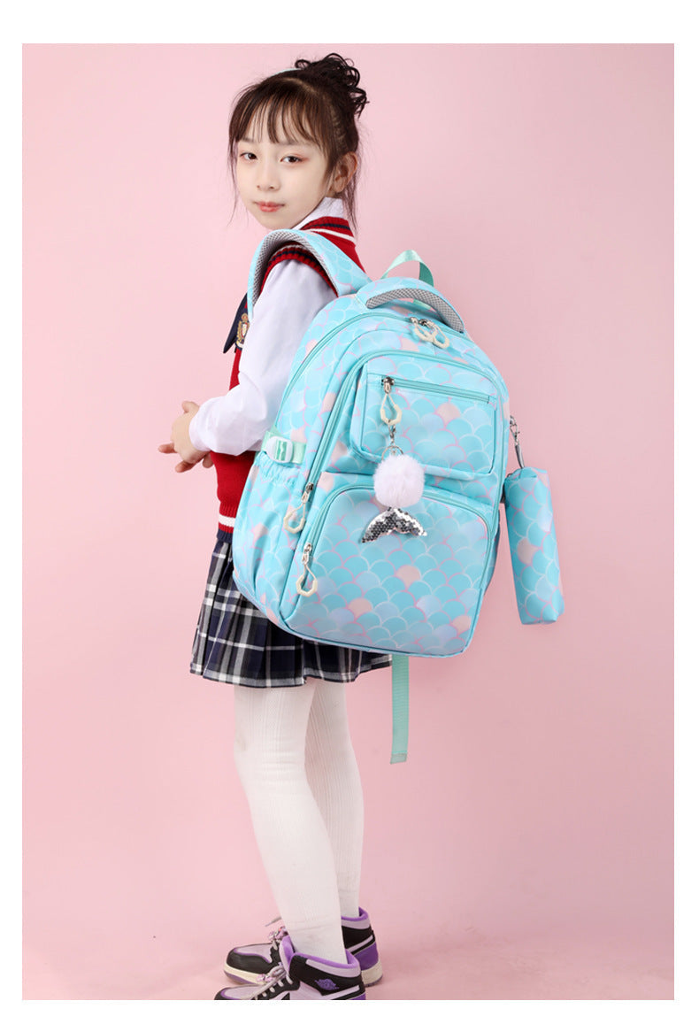 Printed Primary School Student Schoolbags Burden Alleviation Waterproof EX-STOCK