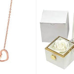 Rotating Soap Flower Rose Gift Box Creative Rotating Rose Jewelry Packaging Box Valentine's Day Gift For Women - EX-STOCK Canada