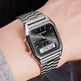 Men's Business Quartz Watch – Simple Dual Display Wristwatch