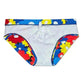 Flower Colorful Printing Swim Briefs - EX-STOCK CANADA
