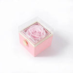 Fashion Acrylic Rotating Valentine Rose Jewelry gift Box - EX-STOCK Canada