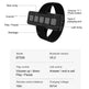 Black wireless remote control with labeled buttons on a white background