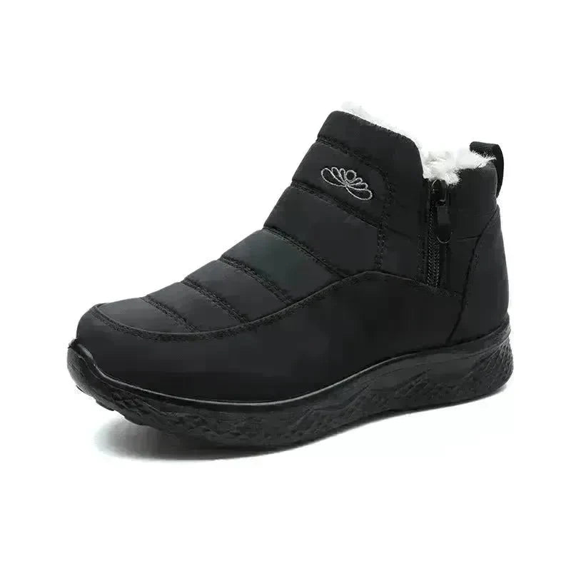 Winter Women's Cotton-padded Thick fleece lined Ankle Snow Boots - EX-STOCK CANADA