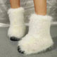 Fashion Long Plush Snow Boots Winter Warm Mid-tube Furry Cotton Shoes For Women Short Boot - EX-STOCK CANADA