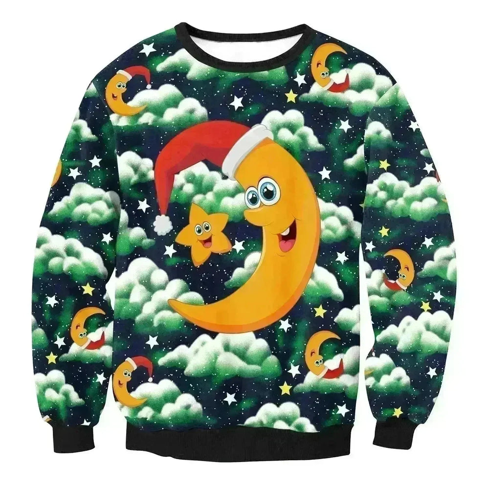 UGLY CHRISTMAS SWEATER Vacation Santa Elf Funny Womens Men Sweaters Tops Autumn Winter Clothing - EX-STOCK CANADA