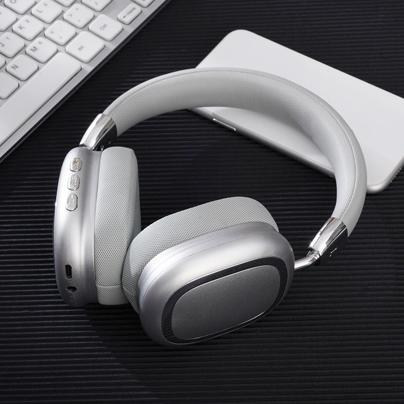 Technology Gray wireless over-ear headphones with Bluetooth 5.3