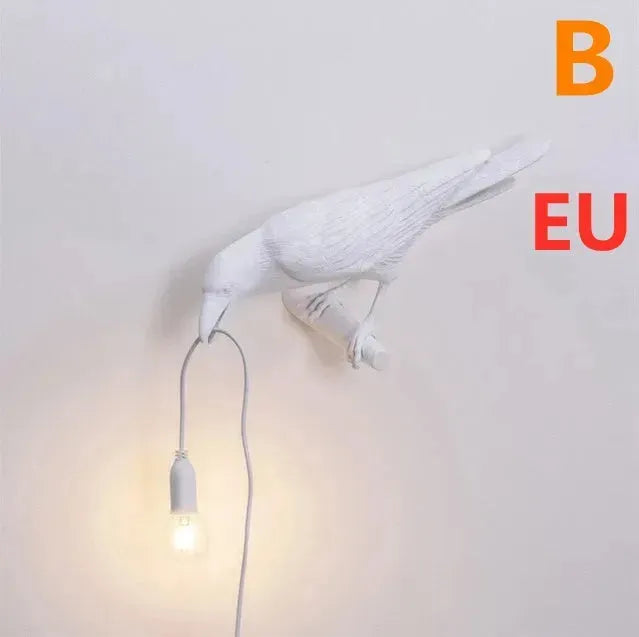Creative Auspicious Bird Resin Wall Lamp Decoration - EX-STOCK CANADA