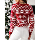 Christmas Elk Long Sleeve Knitted Sweater EX-STOCK Canada 