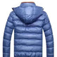 Winter leather Puffer coat for men Hooded padded Winter jacket for men - EX-STOCK CANADA
