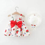 Casual Newborn Baby girl Printed Bow Princess Dress - EX-STOCK Canada