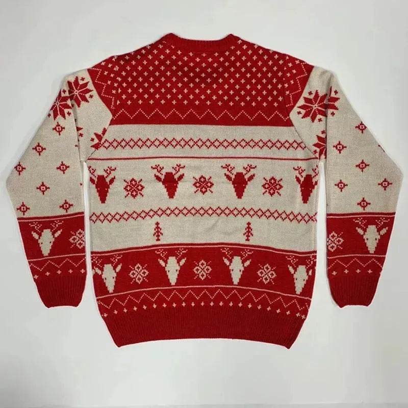 Pullover Crewneck Jacquard Christmas Sweater - EX-STOCK Canada
