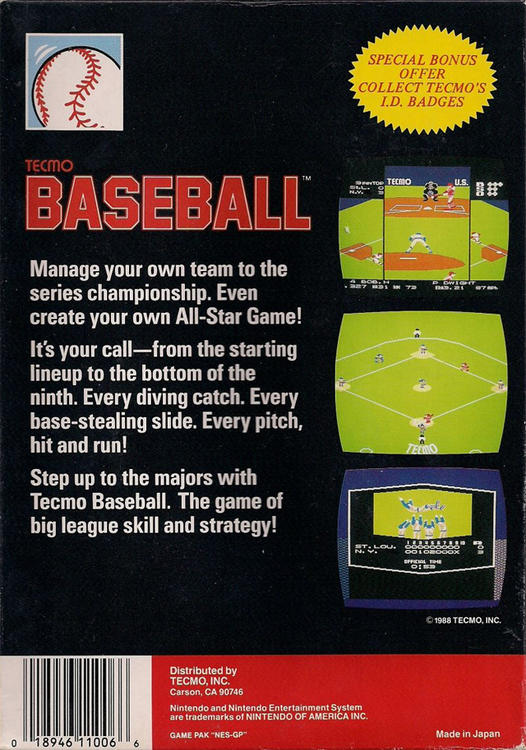 Tecmo Baseball 