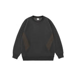 Retro plain Round Neck Pullover Sweater top For Men - EX-STOCK Canada